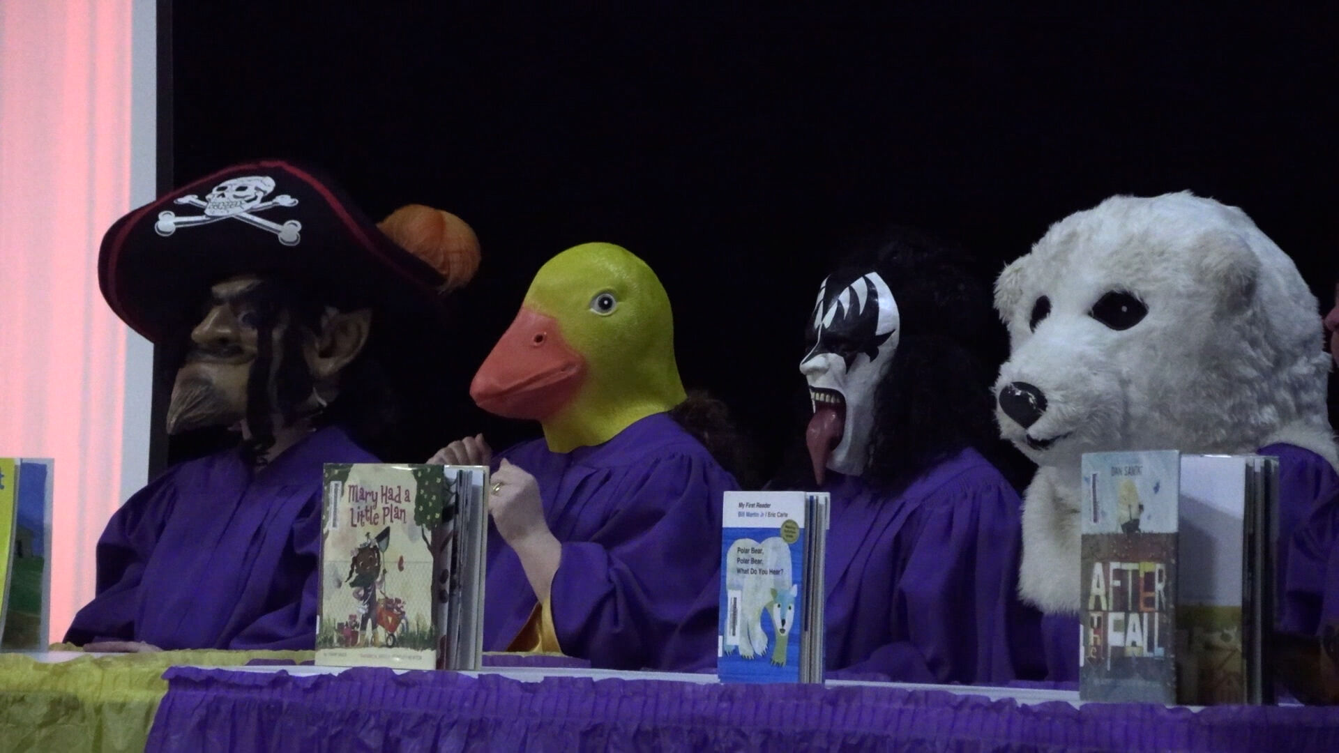 Ada schools celebrate national library week with "Masked Reader"